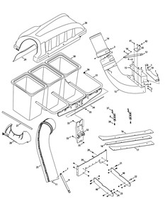 General Assembly Diagram and Parts List for 19A70040100  Cub Cadet Lawn Tractor